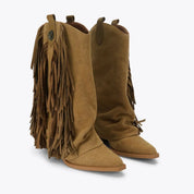 Stivali Albany Fringe Western in pelle scamosciata Kurt Geiger