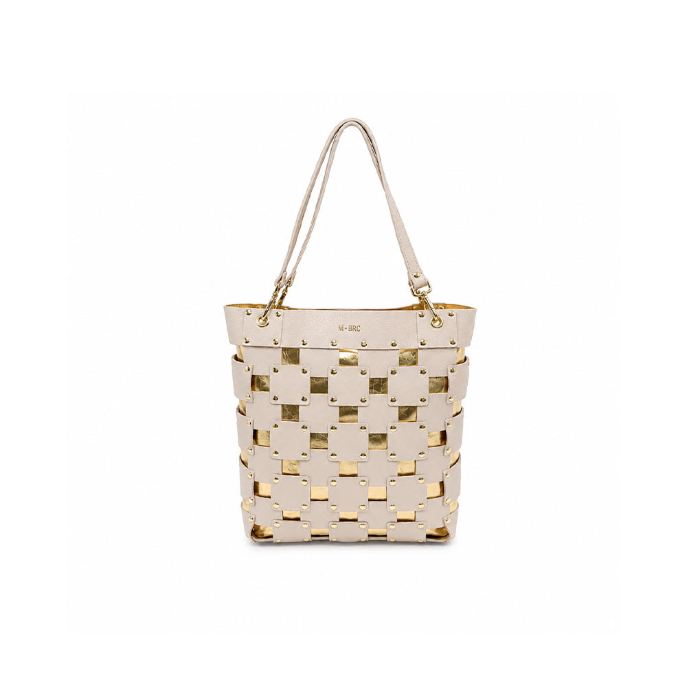 M*Brc Square Leather Shoulder Bag