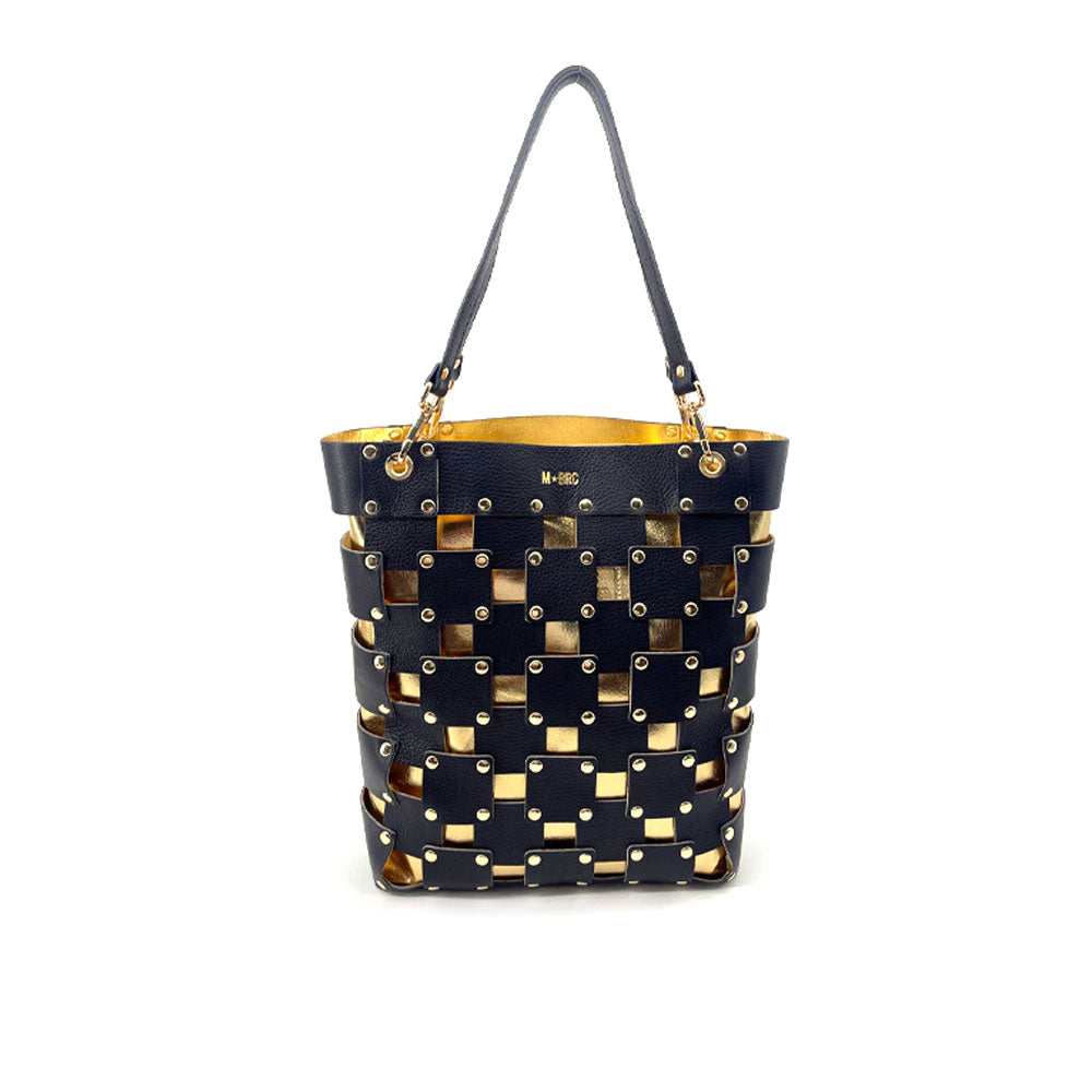 M*Brc Square Leather Shoulder Bag