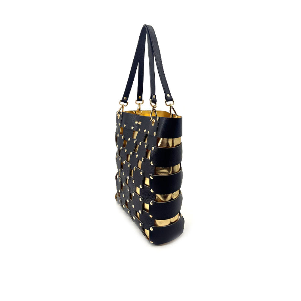M*Brc Square Leather Shoulder Bag