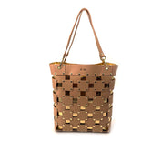 M*Brc Square Leather Shoulder Bag
