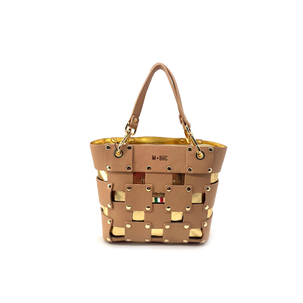 M*Brc Square Leather Shoulder Bag