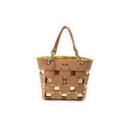 M*Brc Square Leather Shoulder Bag