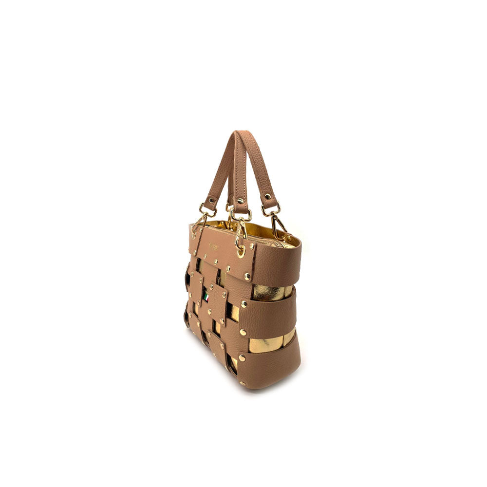 M*Brc Square Leather Shoulder Bag