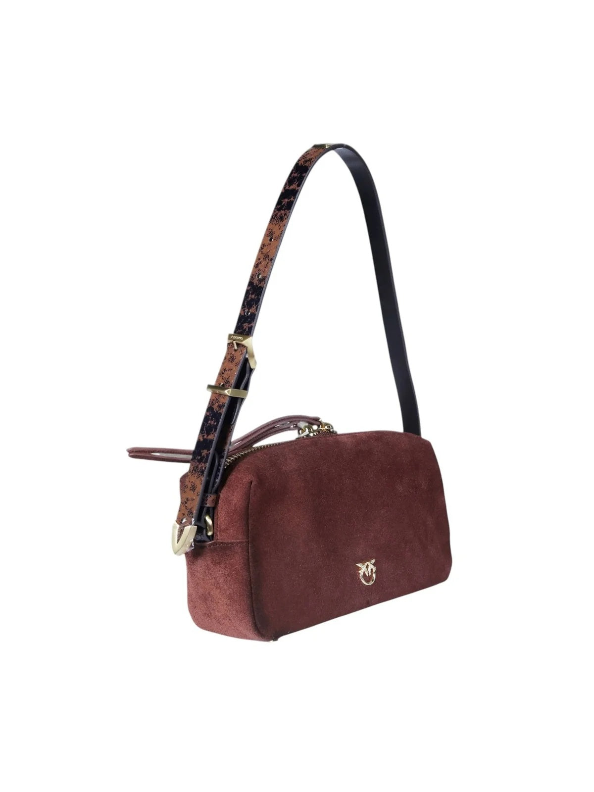 Borsa a spalla Keeper Bag Mini Suede Pinko