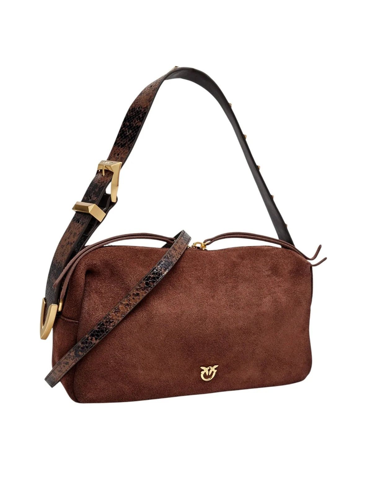 Borsa a spalla Keeper Bag Suede Pinko