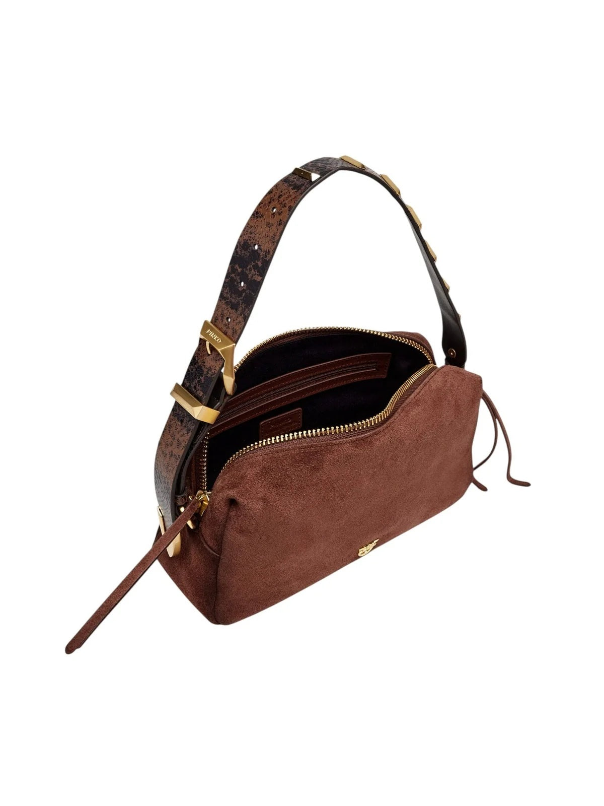 Borsa a spalla Keeper Bag Suede Pinko