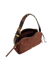Borsa a spalla Keeper Bag Suede Pinko
