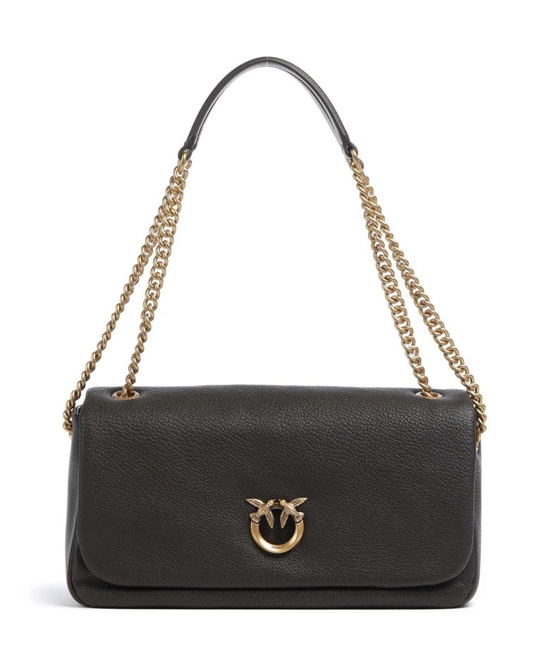 Pinko Click Soft Horizontal leather shoulder bag