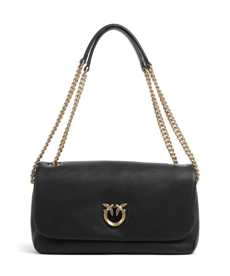 Pinko Click Soft Horizontal leather shoulder bag