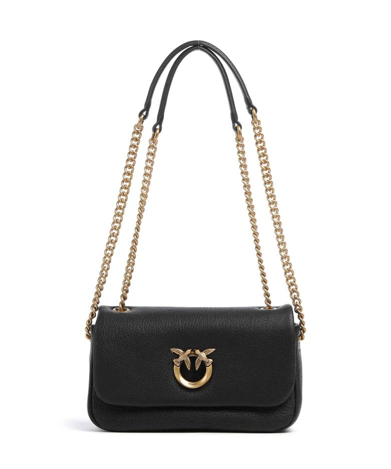Pinko Click Soft Horizontal Mini leather shoulder bag