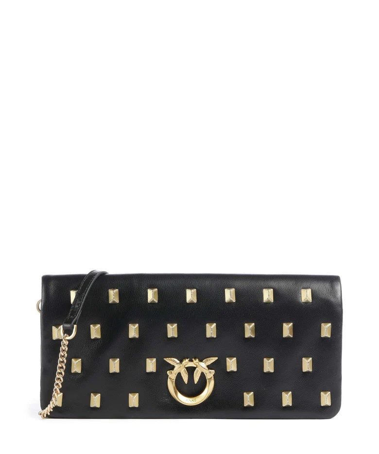 Pinko Click Soft Horizontal Classic leather crossbody bag