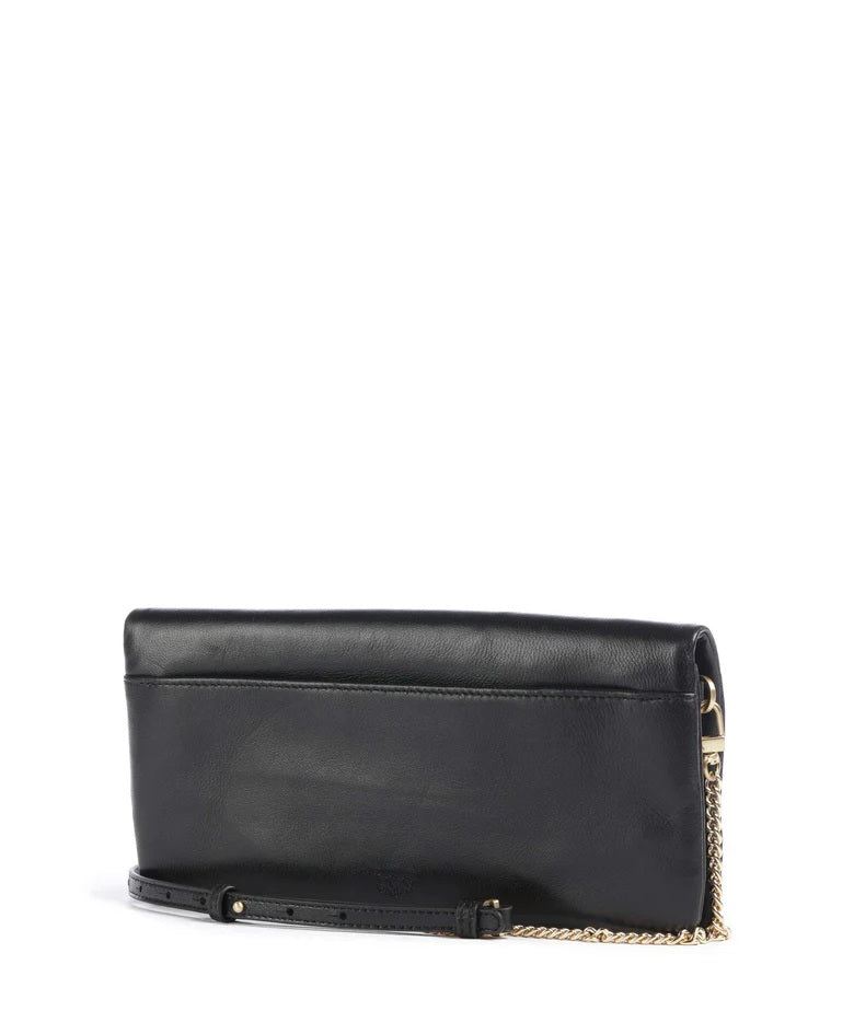 Pinko Click Soft Horizontal Classic leather crossbody bag