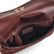Pinko Click Soft Horizontal Mini Suede Shoulder Bag