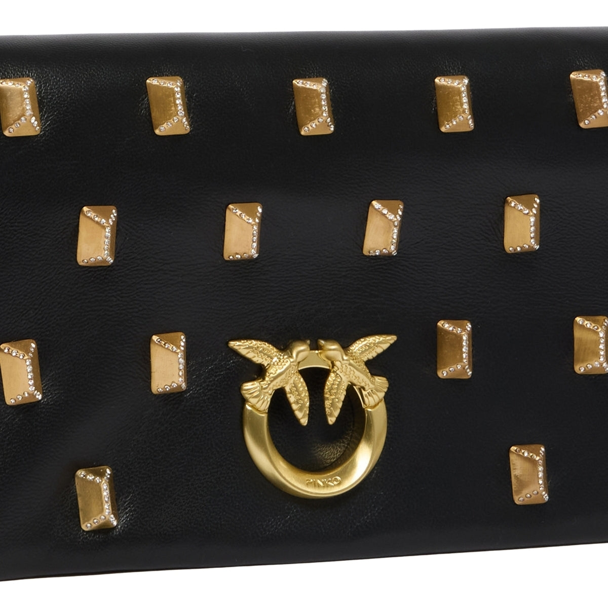 Borsa a tracolla Click Soft Horizontal Mini in pelle Pinko