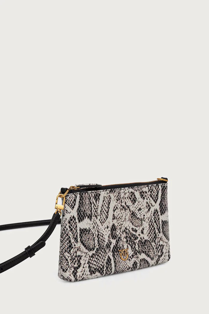 Pinko Flat Horizontal Mini Leather Bag