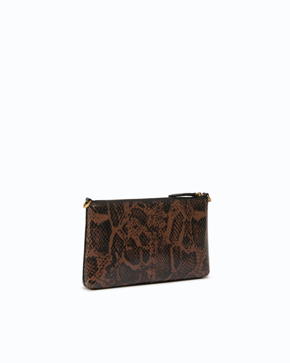 Pinko Flat Horizontal Mini Leather Bag