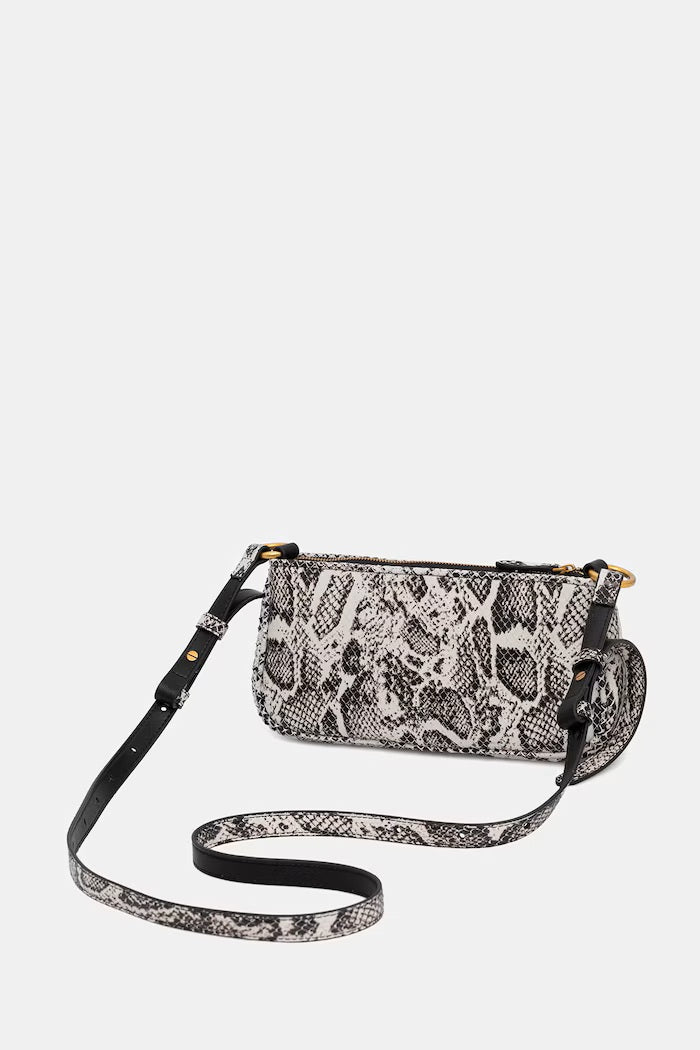 Pinko Half Moon Horizontal Mini leather crossbody bag