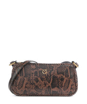 Pinko Half Moon Horizontal Mini leather crossbody bag