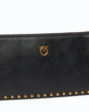 Borsa Half Moon Horizontal Mini Studs in pelle Pinko