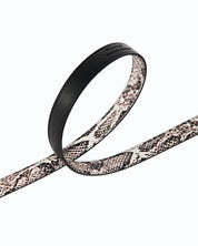 Pinko Love Berry H2 python-print leather belt