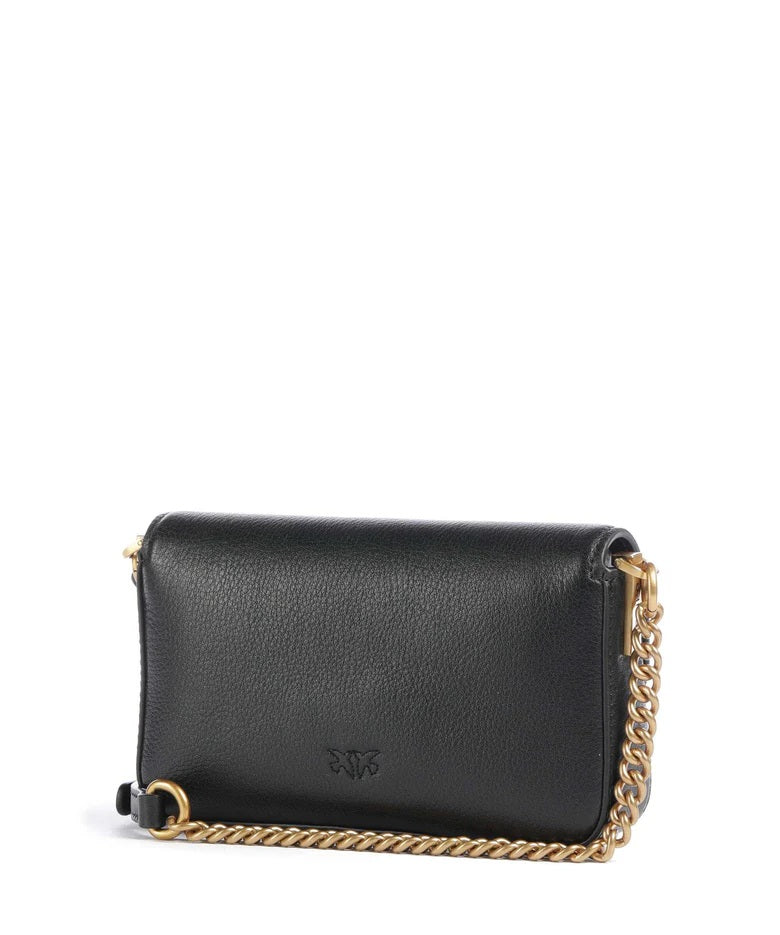 Borsa Love One Slouchy Baby in pelle Pinko