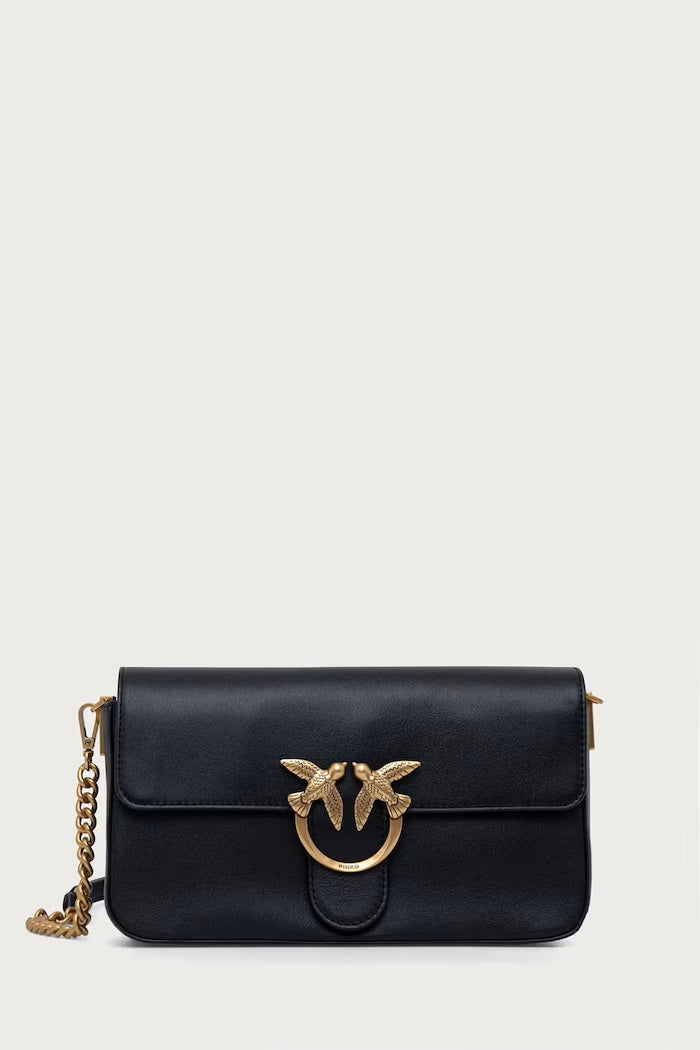 Pinko Love One Slouchy Classic Leather Bag