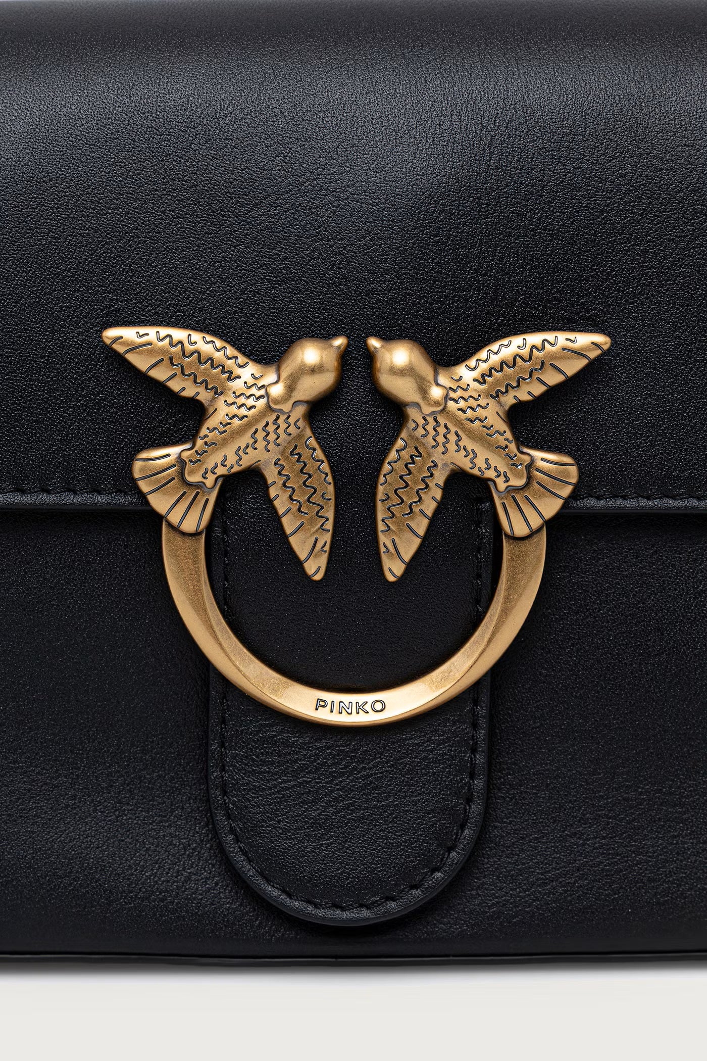 Pinko Love One Slouchy Classic Leather Bag