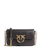 Pinko Love One Slouchy Mini leather crossbody bag