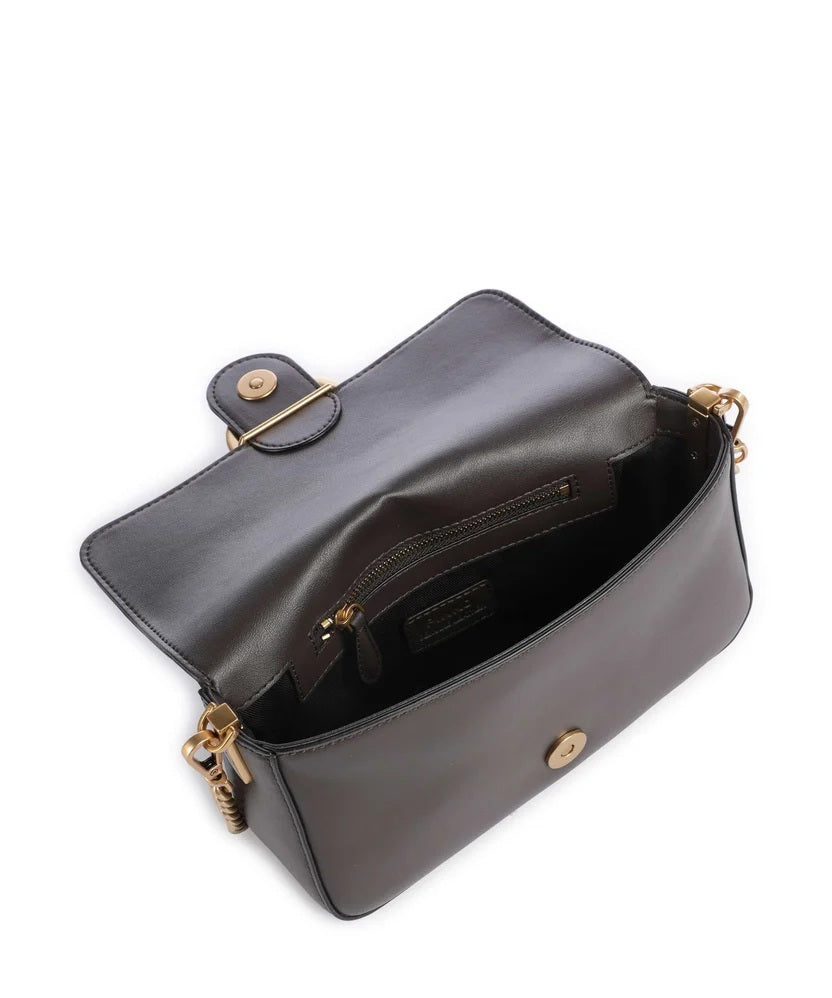 Pinko Love One Slouchy Mini leather crossbody bag