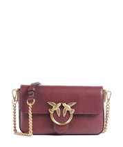 Pinko Love One Slouchy Mini leather crossbody bag