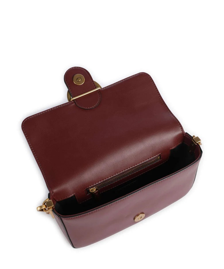 Pinko Love One Slouchy Mini leather crossbody bag