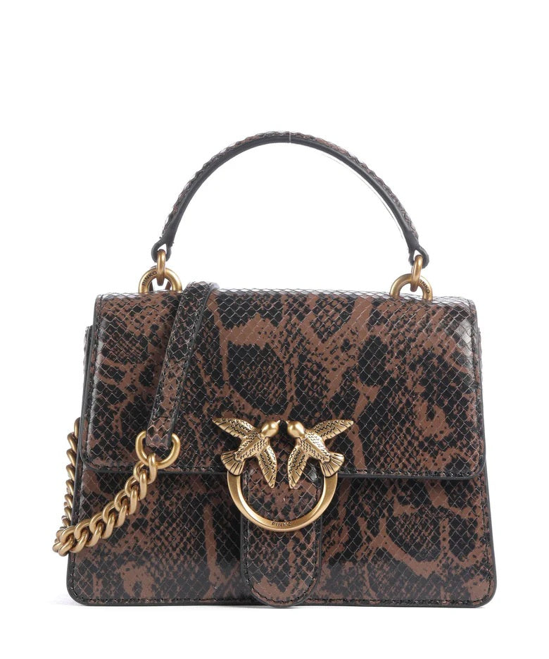 Pinko Love One Top Handle Mini Light Leather Bag