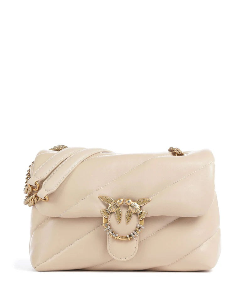 Pinko Classic New Buckle Nappa Puff Bag
