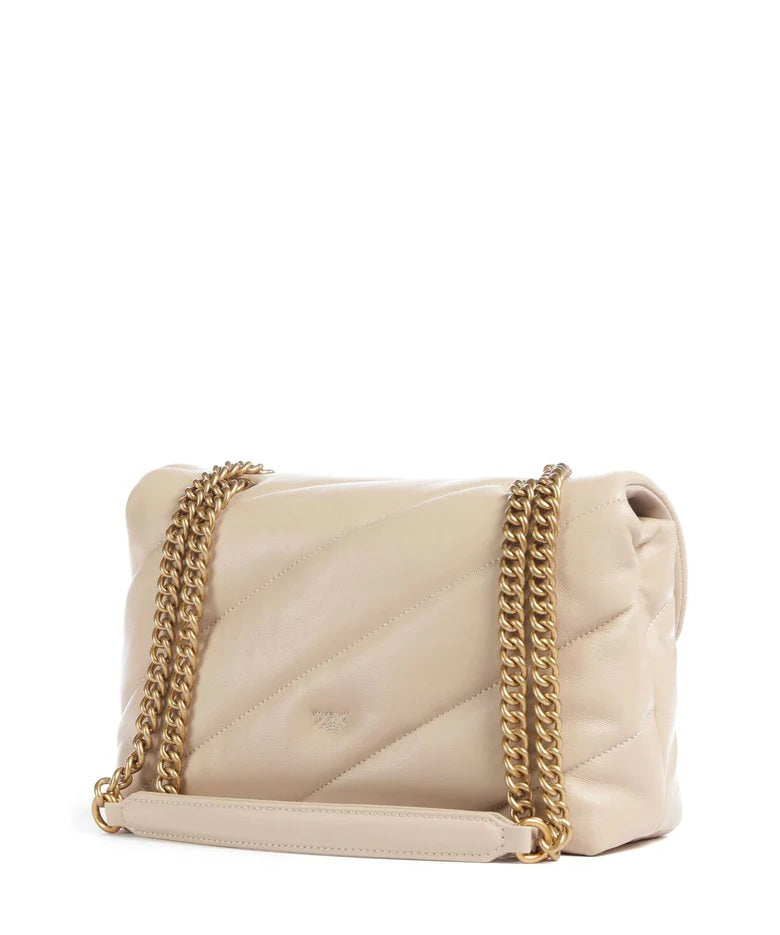 Pinko Classic New Buckle Nappa Puff Bag