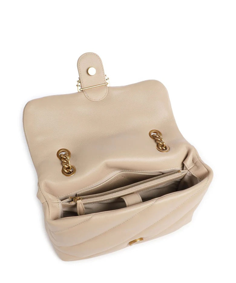 Pinko Classic New Buckle Nappa Puff Bag