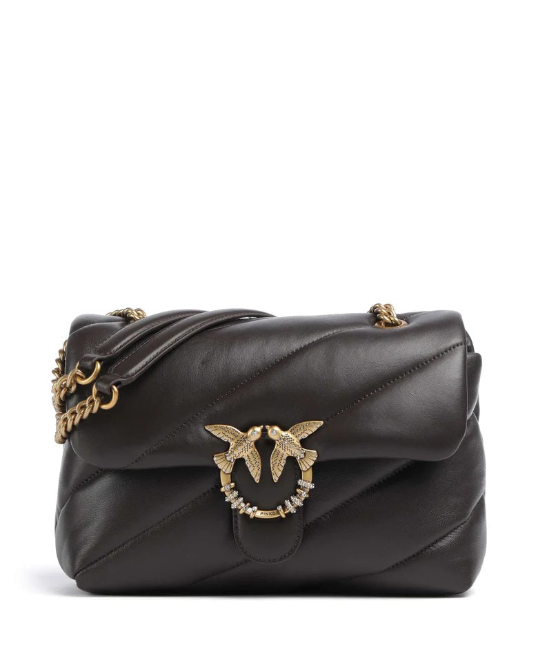 Pinko Classic New Buckle Nappa Puff Bag
