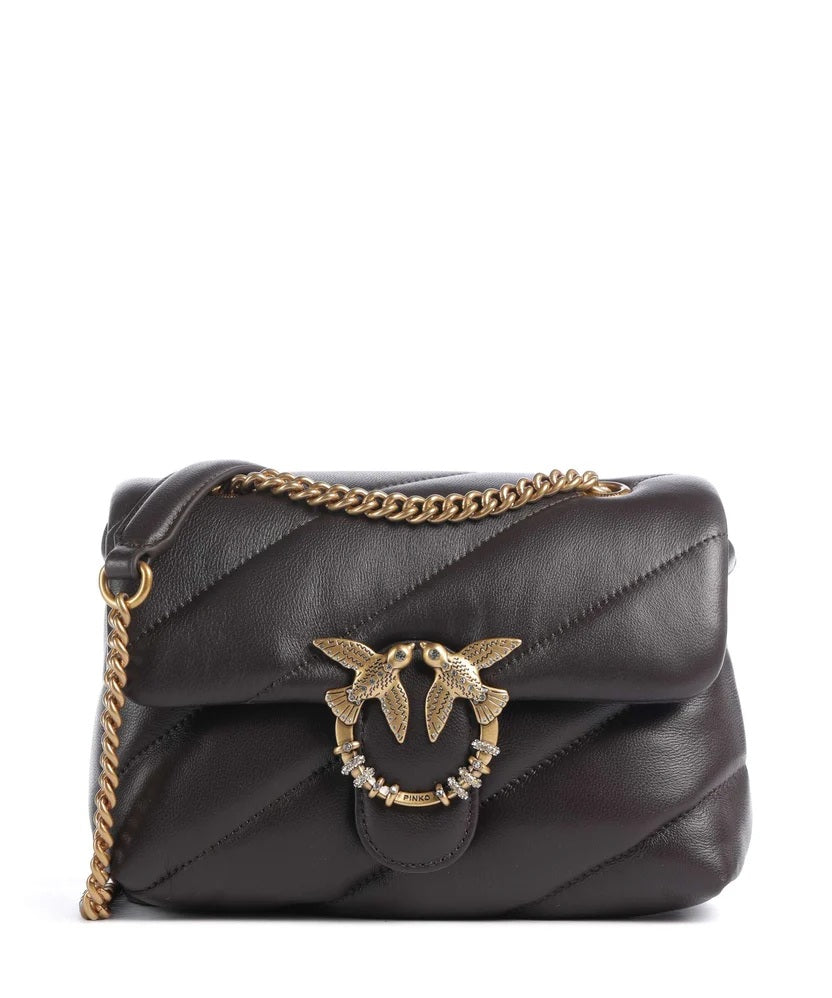 Pinko New Buckle Mini Puff Bag in Nappa Leather