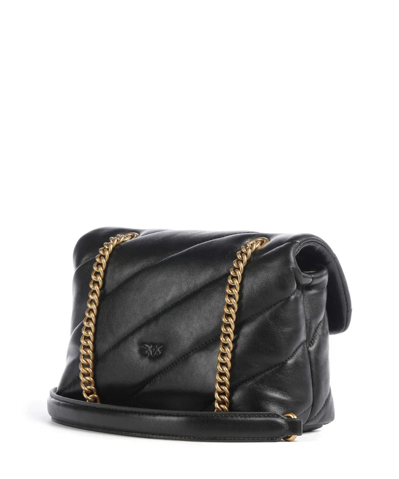Pinko New Buckle Mini Puff Bag in Nappa Leather