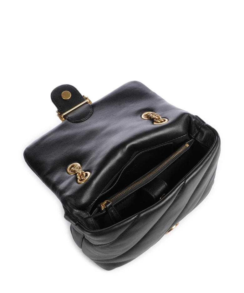 Pinko New Buckle Mini Puff Bag in Nappa Leather
