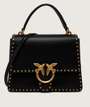 Borsa Top Handle Classic Light Studs in pelle Pinko