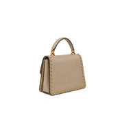 Borsa a mano Top Handle Mini Light Studs in pelle Pinko