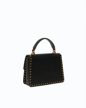 Pinko Mini Light Studs Leather Top Handle Bag