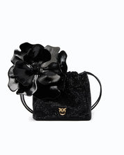 Borsa Pouch Flower Full Strass Pinko