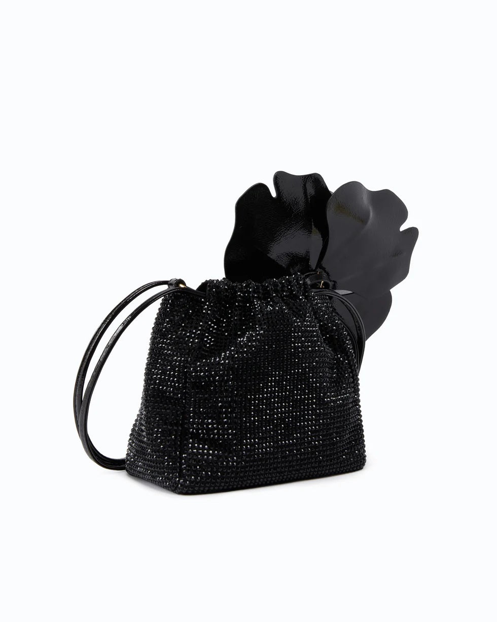 Borsa Pouch Flower Full Strass Pinko