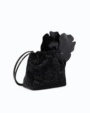 Borsa Pouch Flower Full Strass Pinko