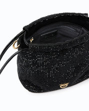 Borsa Pouch Flower Full Strass Pinko