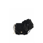 Borsa Pouch Flower Suede Pinko