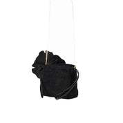 Borsa Pouch Flower Suede Pinko