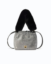 Pinko Full Rhinestone Pouch Bag